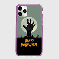 Чехол iPhone 11 Pro матовый Halloween - рука мертвеца