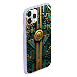 Чехол iPhone 11 Pro матовый Орнамент в египетском стиле, цвет: 3D-светло-сиреневый — фото 2
