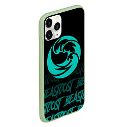 Чехол iPhone 11 Pro матовый Beastcoast, цвет: 3D-салатовый — фото 2