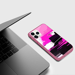 Чехол iPhone 11 Pro матовый Black pink - girl-group - South Korea, цвет: 3D-малиновый — фото 2