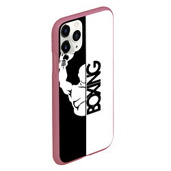 Чехол iPhone 11 Pro матовый Boxing - чемпион, цвет: 3D-малиновый — фото 2