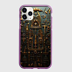 Чехол iPhone 11 Pro матовый Паттерн в древне-египетском стиле