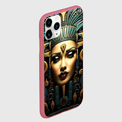 Чехол iPhone 11 Pro матовый Египетские царицы, цвет: 3D-малиновый — фото 2