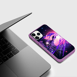 Чехол iPhone 11 Pro матовый Восхождение в тени - Тень, цвет: 3D-фиолетовый — фото 2
