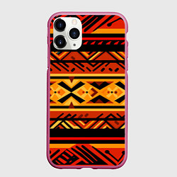 Чехол iPhone 11 Pro матовый Узор в этническом стиле масаев