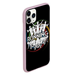Чехол iPhone 11 Pro матовый Running, цвет: 3D-розовый — фото 2