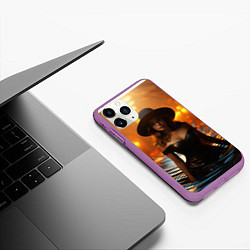 Чехол iPhone 11 Pro матовый Красавица ведьма, цвет: 3D-фиолетовый — фото 2