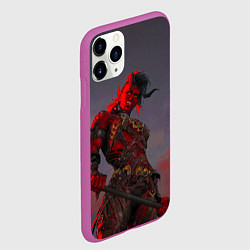Чехол iPhone 11 Pro матовый Карлах из Baldurs Gate 3, цвет: 3D-фиолетовый — фото 2