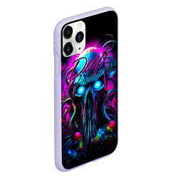 Чехол iPhone 11 Pro матовый Deep house neon, цвет: 3D-светло-сиреневый — фото 2