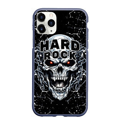 Чехол iPhone 11 Pro матовый Hard rock - evil skull