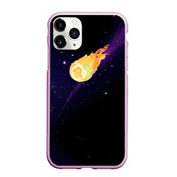 Чехол iPhone 11 Pro матовый Магическая комета и обыденный космос, цвет: 3D-розовый