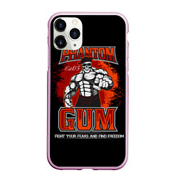 Чехол iPhone 11 Pro матовый Phantom gym, цвет: 3D-розовый