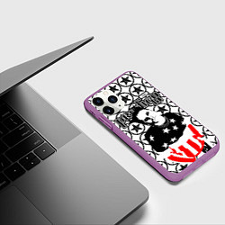 Чехол iPhone 11 Pro матовый The Prodigy Keith Flint firestarter, цвет: 3D-фиолетовый — фото 2