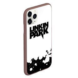 Чехол iPhone 11 Pro матовый Linkin park black album, цвет: 3D-коричневый — фото 2
