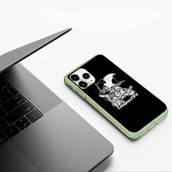 Чехол iPhone 11 Pro матовый Спецназ ГРУ армия, цвет: 3D-салатовый — фото 2