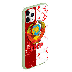 Чехол iPhone 11 Pro матовый СССР ретро символика, цвет: 3D-салатовый — фото 2
