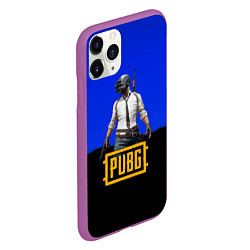 Чехол iPhone 11 Pro матовый Pubg modern game 2023, цвет: 3D-фиолетовый — фото 2