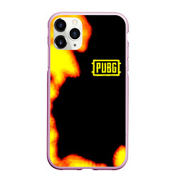 Чехол iPhone 11 Pro матовый PlayerUnknowns Battlegrounds fire