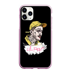 Чехол iPhone 11 Pro матовый Lil peep band steel, цвет: 3D-розовый