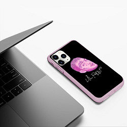 Чехол iPhone 11 Pro матовый Lil Peep rip 21, цвет: 3D-розовый — фото 2