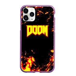 Чехол iPhone 11 Pro матовый Doom огненный марс