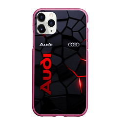 Чехол iPhone 11 Pro матовый Audi - плиты с эффектом свечения