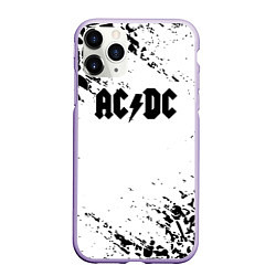 Чехол iPhone 11 Pro матовый ACDC rock collection краски черепа