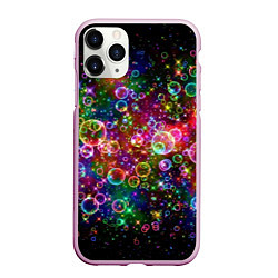 Чехол iPhone 11 Pro матовый Мыльные пузырики, цвет: 3D-розовый
