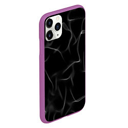 Чехол iPhone 11 Pro матовый Узор дыма, цвет: 3D-фиолетовый — фото 2