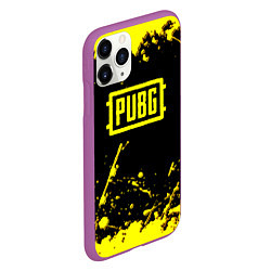 Чехол iPhone 11 Pro матовый PUBG online yellow, цвет: 3D-фиолетовый — фото 2