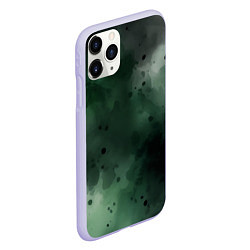 Чехол iPhone 11 Pro матовый Акварелика, цвет: 3D-светло-сиреневый — фото 2