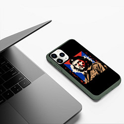 Чехол iPhone 11 Pro матовый Команданте Эрнесто Че Гевара, цвет: 3D-темно-зеленый — фото 2