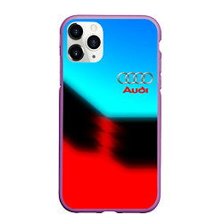 Чехол iPhone 11 Pro матовый AUDI sport brend color, цвет: 3D-фиолетовый