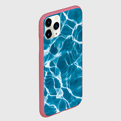 Чехол iPhone 11 Pro матовый Кристально чистая вода, цвет: 3D-малиновый — фото 2