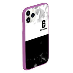 Чехол iPhone 11 Pro матовый Rainbow Six black game colletcion, цвет: 3D-фиолетовый — фото 2