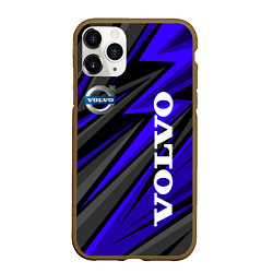 Чехол iPhone 11 Pro матовый Volvo - Синий спортивный