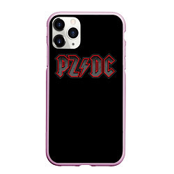 Чехол iPhone 11 Pro матовый PZDC - ACDC, цвет: 3D-розовый