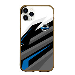 Чехол iPhone 11 Pro матовый Volvo - blue sport