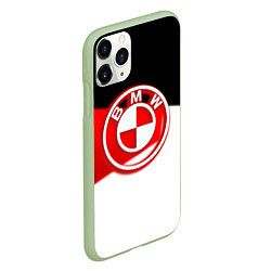 Чехол iPhone 11 Pro матовый BMW geometry sport, цвет: 3D-салатовый — фото 2