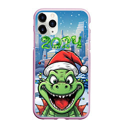 Чехол iPhone 11 Pro матовый Маленький дракон Грин, цвет: 3D-розовый