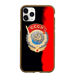 Чехол iPhone 11 Pro матовый СССР страна наша