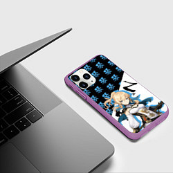 Чехол iPhone 11 Pro матовый Джинн - Геншин Импакт, цвет: 3D-фиолетовый — фото 2