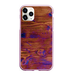 Чехол iPhone 11 Pro матовый Деревянная благородная текстура