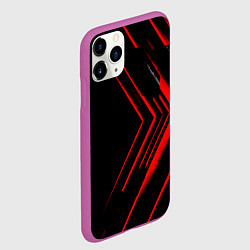 Чехол iPhone 11 Pro матовый Красные стрелки, цвет: 3D-фиолетовый — фото 2