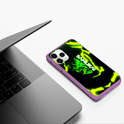 Чехол iPhone 11 Pro матовый Samurai toxic games, цвет: 3D-фиолетовый — фото 2