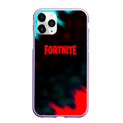 Чехол iPhone 11 Pro матовый Fortnite неон эпик