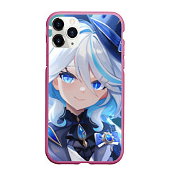 Чехол iPhone 11 Pro матовый Genshin Impact Furina Smile