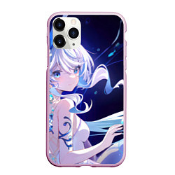 Чехол iPhone 11 Pro матовый Genshin Impact Furina, цвет: 3D-розовый