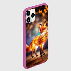 Чехол iPhone 11 Pro матовый Декоративная оранжевая статуэтка лисы, цвет: 3D-фиолетовый — фото 2