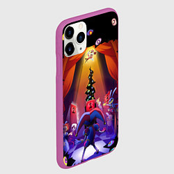 Чехол iPhone 11 Pro матовый Pomni looking for exit the Amazing Digital Circus, цвет: 3D-фиолетовый — фото 2